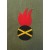 Солдатский нарукавный знак гренадера-инструктора Лейб-гвардии 1-го стрелкового полка (желтый прибор)